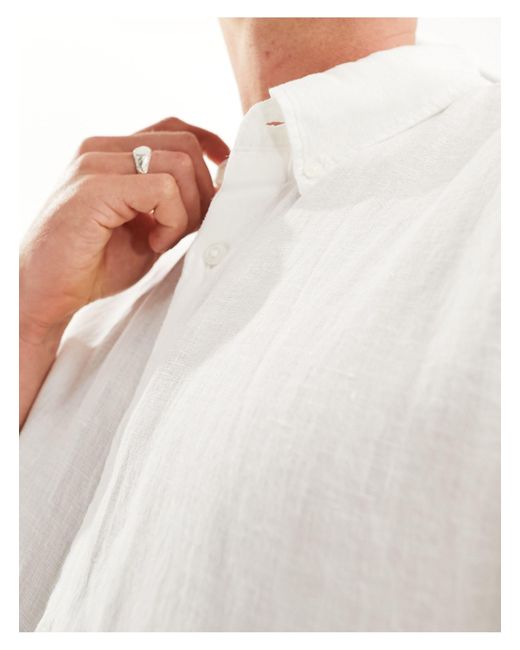 Camisa discount blanca abercrombie