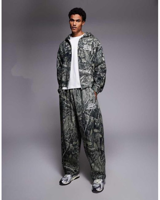 Good For Nothing Gray Co-ord baggy Realtree Camo joggers for men