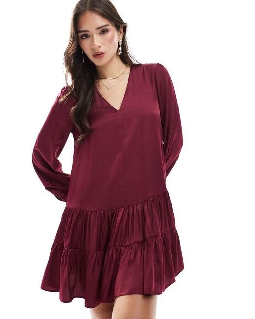 Glamorous Red Shift Mini Dress