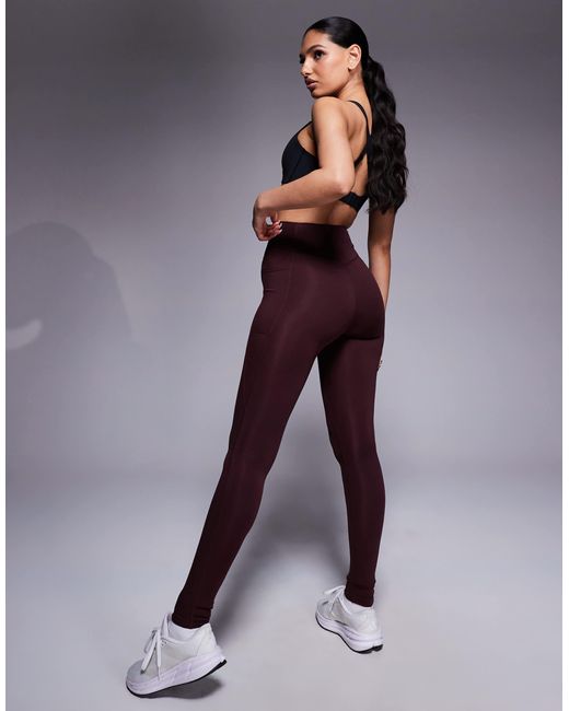 Adidas Originals Purple Adidas Training Essentials Optime Full Length Leggings