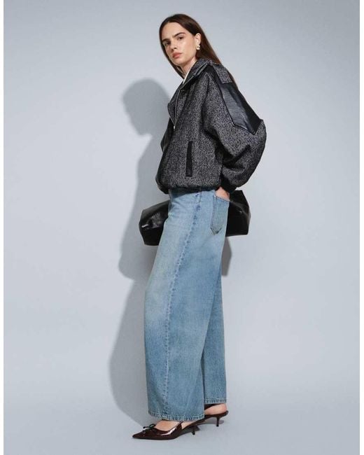 ASOS Blue Slim Barrel Jean