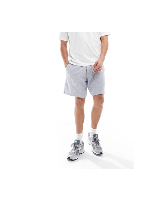 Pantalones cortos holgados Abercrombie & Fitch de hombre de color White