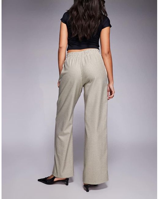 River Island Natural Checked Tailored jogger