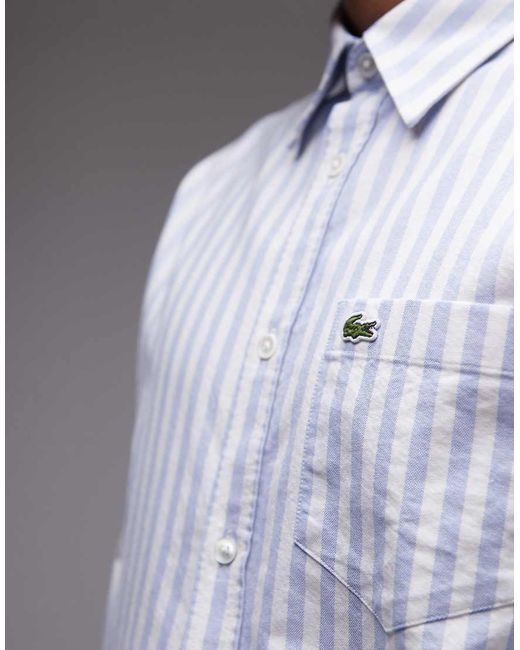 Lacoste Gray Stripe Shirt for men