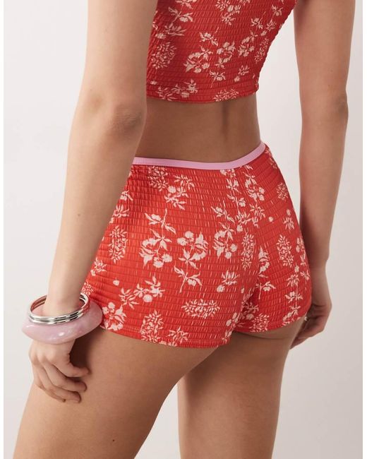 Dippin' Daisy's Red Dippin Daisys Micro Short Bikini Bottom