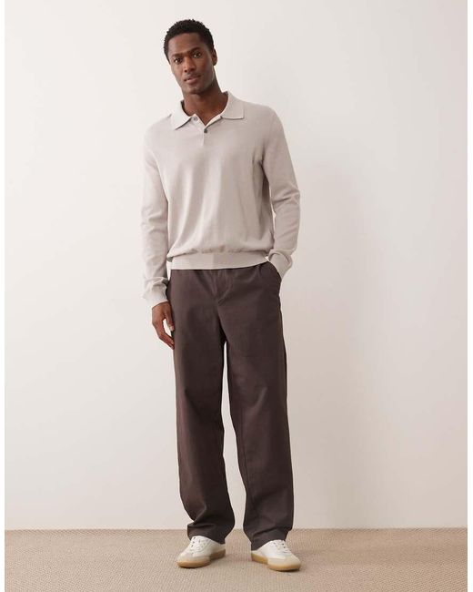 ARKET Natural Cotton Polo Shirt for men