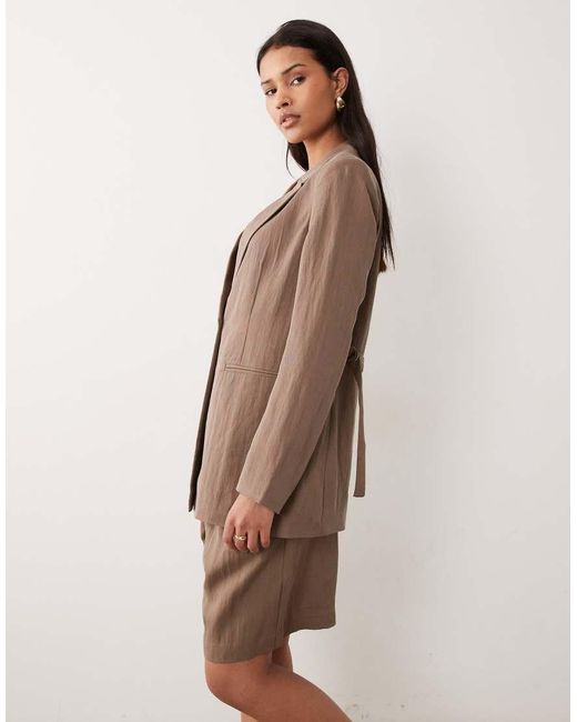 Vila Natural Taillored Shorts Co-ord