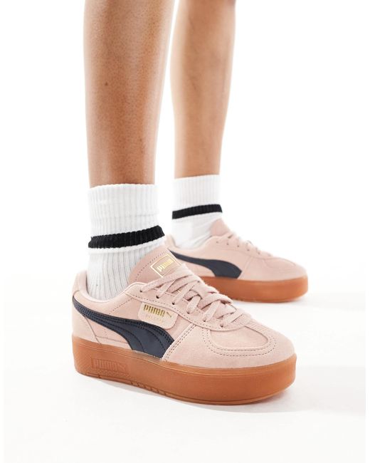 PUMA White Palermo Eleveta Sneakers