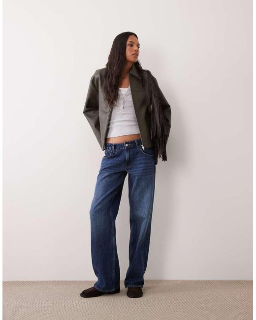 Wednesday's Girl Brown Faux Leather Collared Jacket
