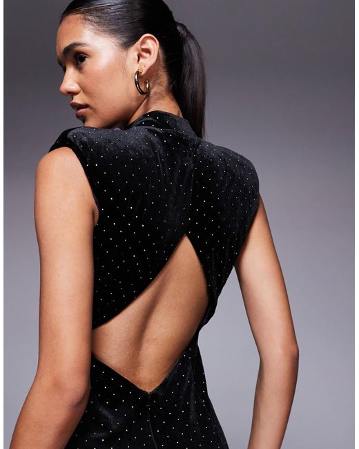 asos black plunge dress Rent ASOS DESIGN Frill Plunge Maxi Dress In Black