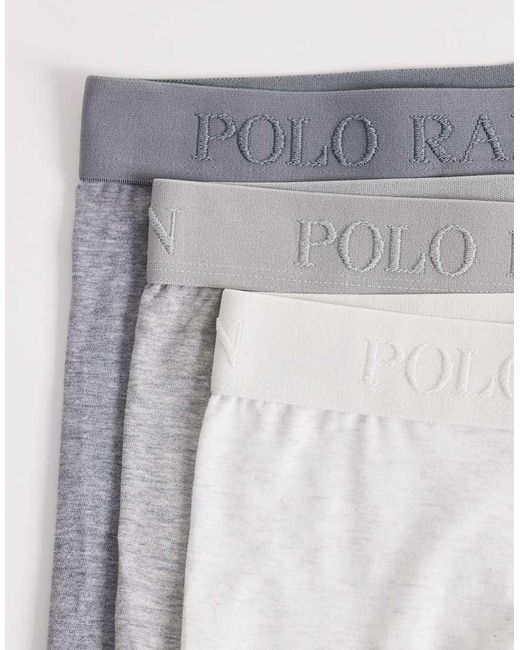 Polo Ralph Lauren Gray 3 Pack Modal Boxer Briefs for men