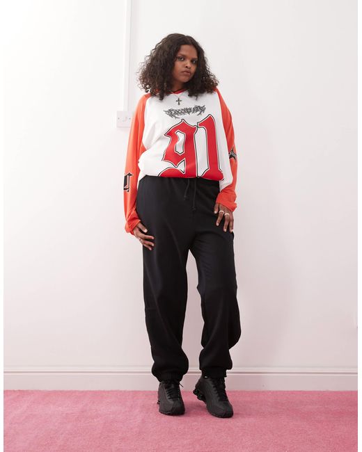 Plus - pantalon Collusion en coloris Red