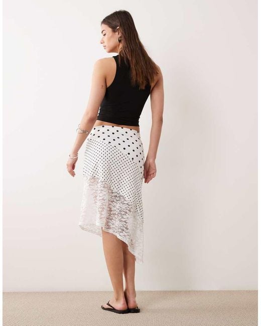 ASOS Pink Hanky Hem Skirt