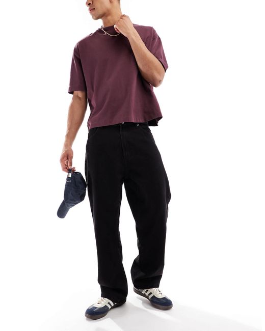 Bershka – baggy-jeans in Black für Herren
