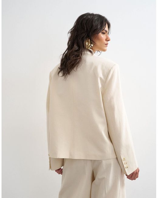 TOPSHOP Natural Multipocket Blazer
