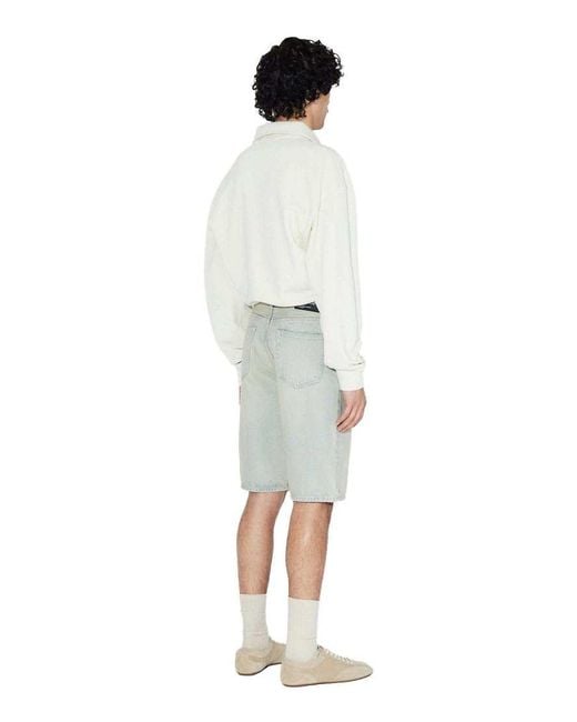 Dr. Denim White Omar Shorts for men