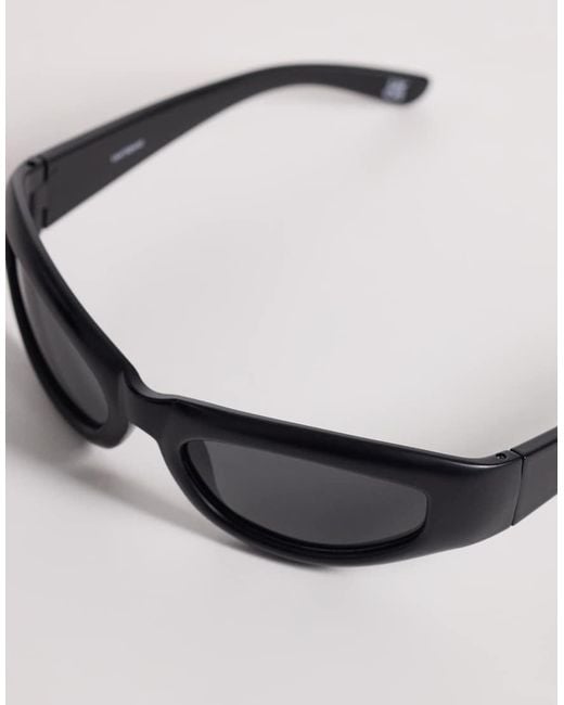 ASOS Black Moulded Sunglasses for men