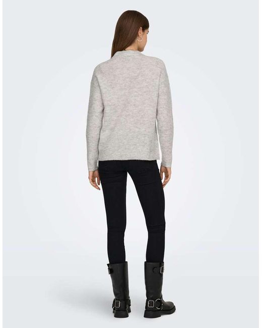 ONLY White Knitted Pullover