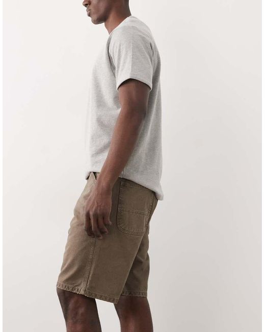 Jack & Jones Natural Carpenter Denim Shorts for men