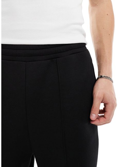 ASOS – gerade geschnittene jogginghose in Black für Herren