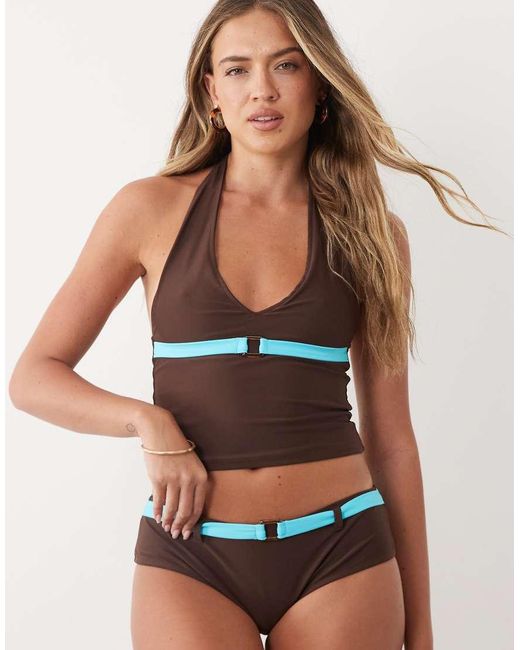 Motel Black Avi Bikini Shorts