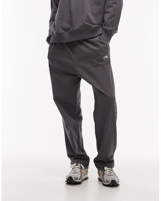 The North Face Gray Essential Logo Light Oversized Pant for men