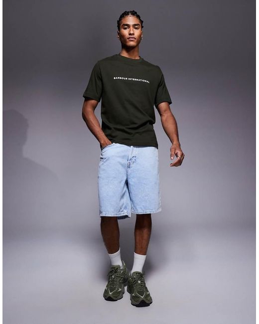 Barbour Gray Motored T-shirt for men
