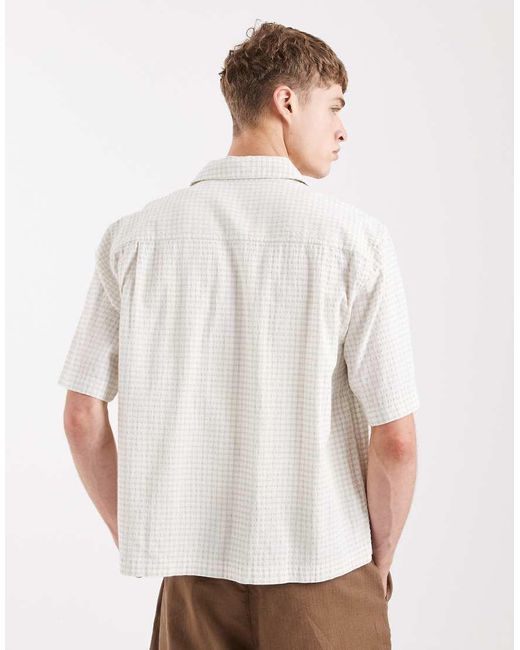 Levi's White Short Sleeve Boxy Western Shirt for men