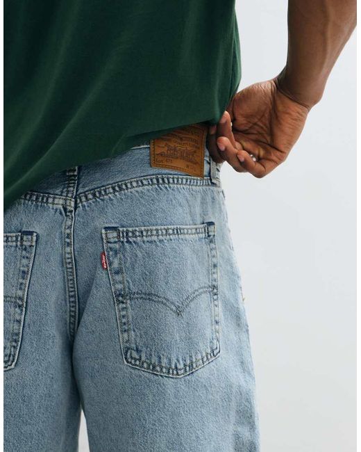 Levi's Green 478 baggy Denim Shorts for men