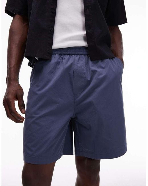 ARKET Blue Cotton Pull-On Shorts for men