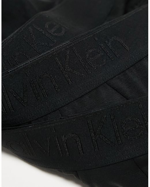 Ck black - confezione da 3 slip neri di Calvin Klein da Uomo