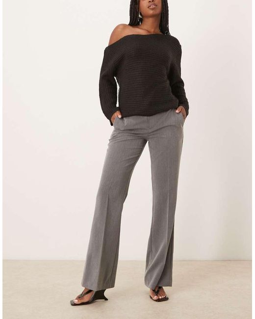 Gina Tricot Multicolor Relaxed Fit Bootcut Tailored Trousers