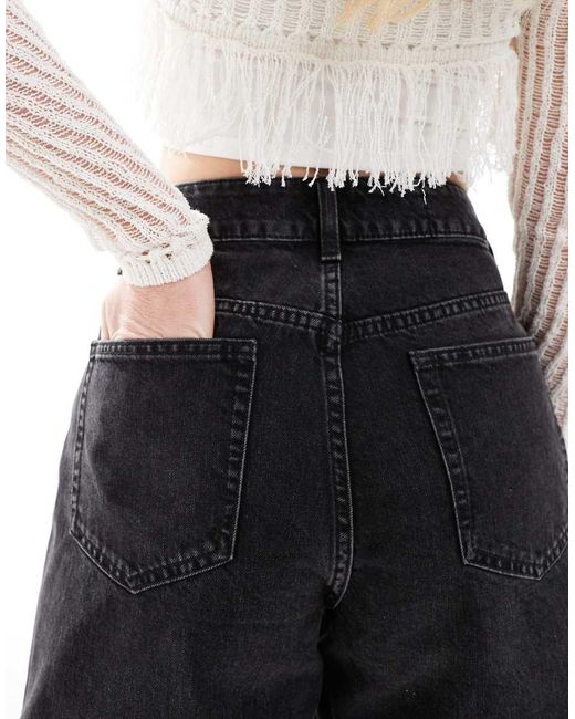 ASOS Blue Hourglass Denim Dad Short