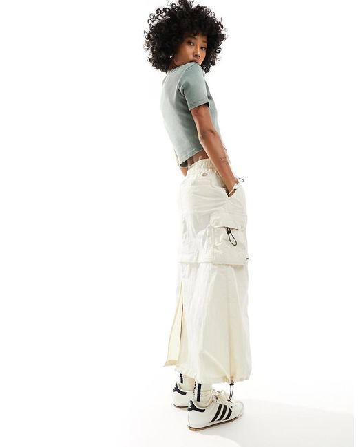 Dickies White Jackson Cargo Skirt