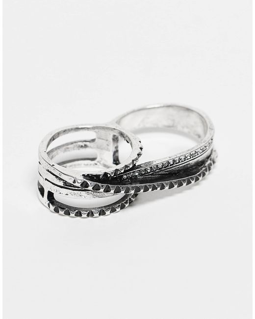 Reclaimed (vintage) Gray – doppelter unisex-ring