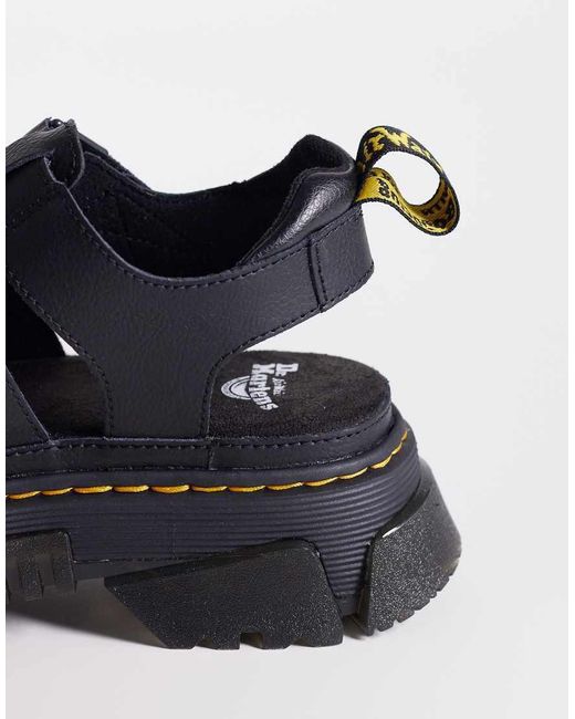 Dr. Martens Blue Mattison Three Strap Sandal