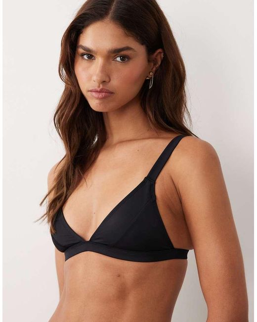 ASOS Brown Maya Santa Monica Structured Triangle Bikini Top