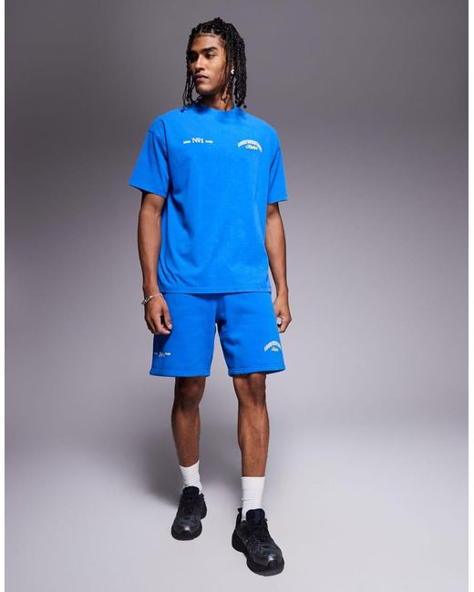 Pantalones Cortos Azules Con Logo De (Parte De Un Conjunto) Good For Nothing de hombre de color Blue