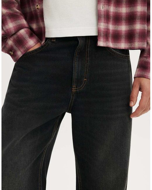 Cotton On Red Baggy Bootcut Jean for men