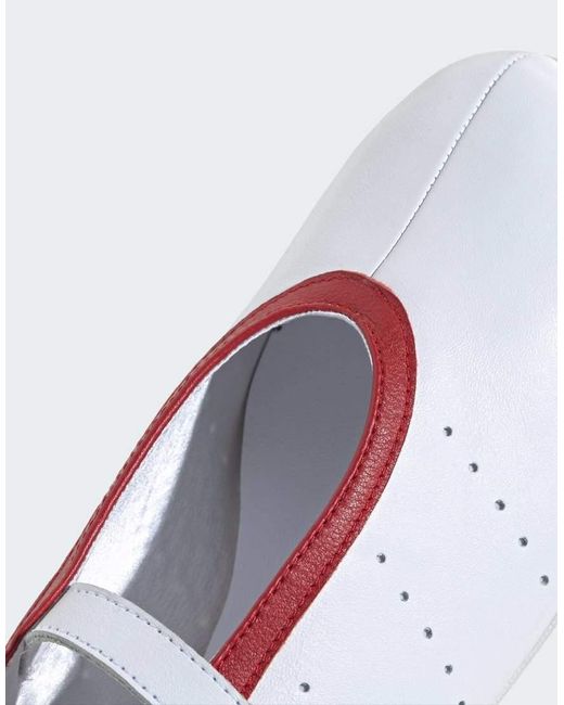 Adidas Originals White Stan Smith Lo Ballet Flats
