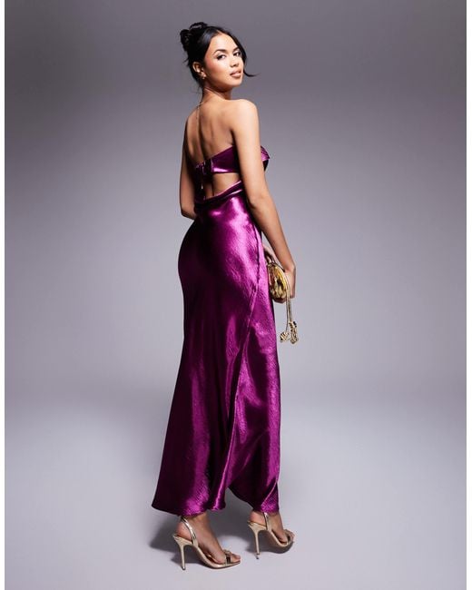 knee length dresses for ladies Noelle Satin Midi Dress