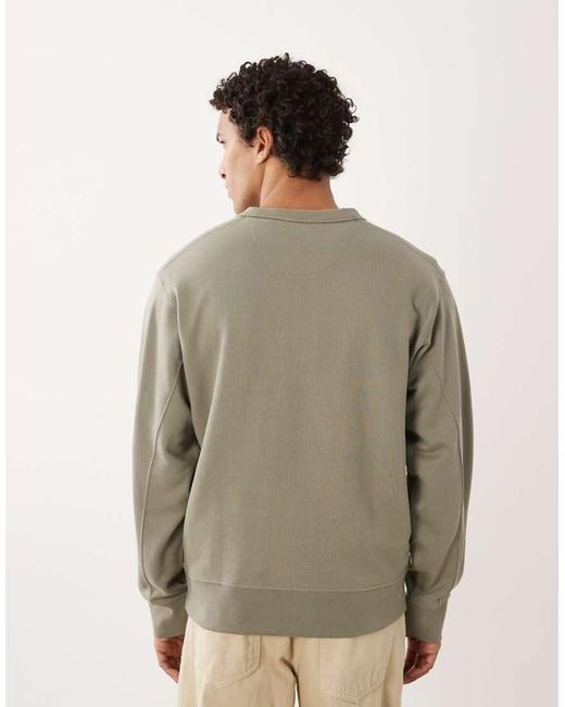 SELECTED Gray Vintage Look Sweatshirt for men