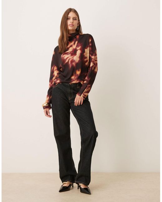 Mango Red – langärmlige bluse