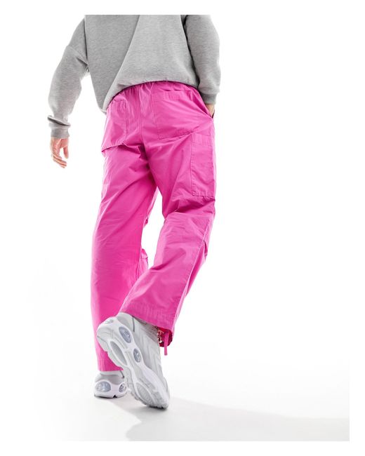 Pantalones cargo s ASOS de hombre de color Pink