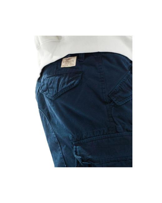 Pantalon cargo slim en toile flammée Polo Ralph Lauren pour homme en coloris Blue