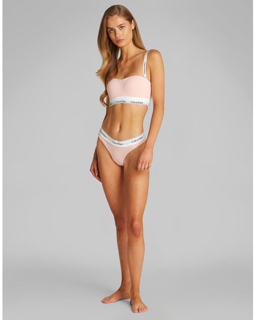 Modern cotton - string Calvin Klein en coloris Gray