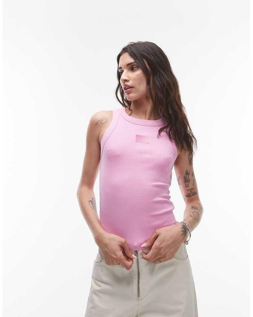 Tommy Hilfiger Pink Gradient Flag Tank