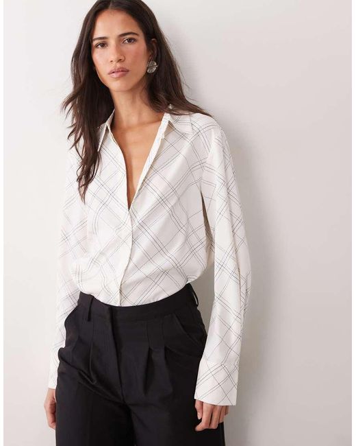 Mango White Classic Shirt