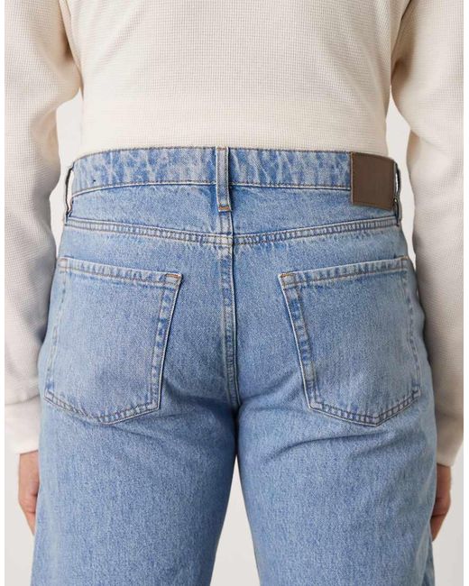 Mango Blue Moby Cotton Straight Jean for men