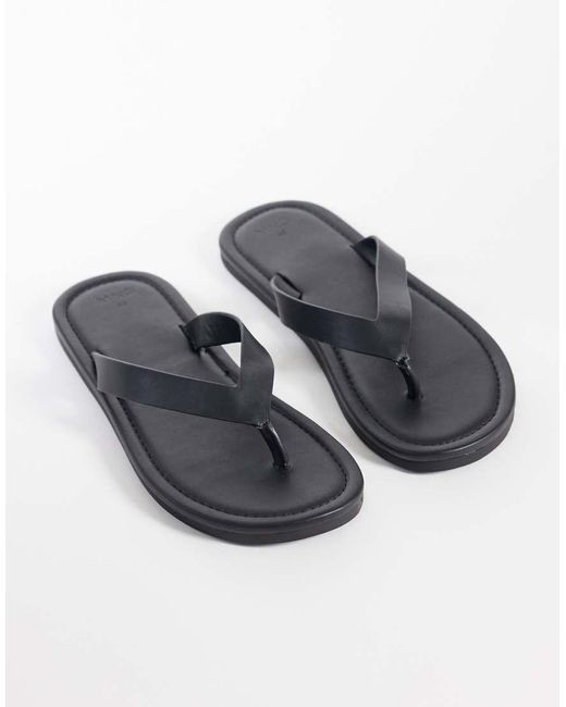 Mango Gray 100% Leather Flip Flops for men